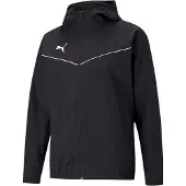 Puma Chaqueta deportiva 'TeamRISE' negro / blanco