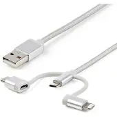 StarTech.com Cable Usb Micro-usb Usb-c Lightning 1m