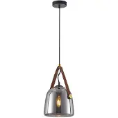 ITALUX SOLTA PND-24342-1-BK-SG, lámpara colgante