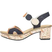 Rieker Sandalias de tacón 63876-90 mujer - Azul - 37