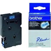 Brother TC-591 cinta negro sobre azul 9 mm (original)