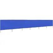 Syfax Paravientos de playa de 6 paneles tela azul celeste 800x160 cm