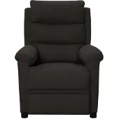 Syfax Sillón de masaje de tela negro
