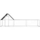 Syfax Gallinero acero galvanizado 6x2x2 m