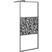 Syfax Mampara ducha vidrio esmerilado diseño piedras 90x195 cm
