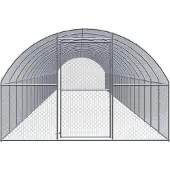 vidaXL - Gallinero para exteriores, 3x20x2 metros, acero galvanizado
