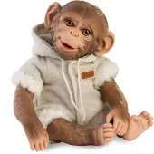 MuÑecas Guca Muñeco Reborn Mono Cuerpo De Tela 32 Cm
