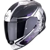 Scorpion Exo-491 Run Casco Integral Negro/Morado L unisex