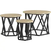 Syfax Mesa Lateral Nido 3 pcs Roble Sonoma