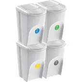 Keden Juego De 4 Cubos De Reciclaje Sortibox 4x35l