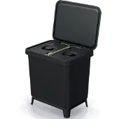 Keden Papelera De Reciclaje 2x10l Systema 39x29x41 Cm