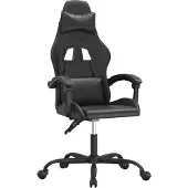 Syfax Silla gaming cuero sintético negro