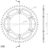 Supersprox Corona Trasera Stealth 47d Rst1512x47blu