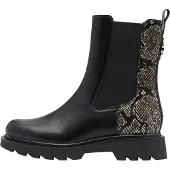 Tamaris Botas Chelsea beige / negro