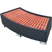Syfax Escalón para bañera hidromasaje poli ratán 92x45x25 cm