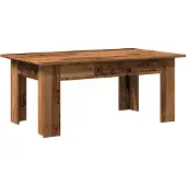 Syfax Mesa de centro madera contrachapada madera envejecida