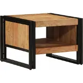 Syfax Mesa de centro madera maciza de acacia 50x50x38 cm