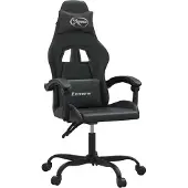 Syfax Silla gaming cuero sintético negro