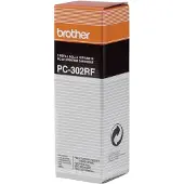 Brother PC-302RF: 2 x rollo entintado negro (original)