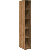 Syfax Armario de madera de ingeniería roble artesanal 30x50x200 cm