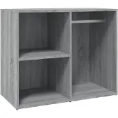 Syfax Mueble vestidor madera contrachapada gris Sonoma 80x40x65 cm