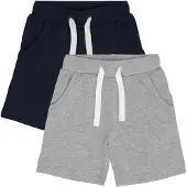 Minymo Pantalón ' MIBoys 2er-Pack ' azul oscuro / gris