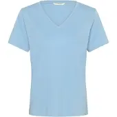 Cream Camiseta 'Naia' azul claro