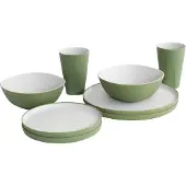 Outwell - Gala Geschirrr-Set 2 Personen - Set de vajilla oliva
