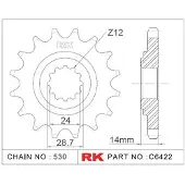 Rk Piñón Delantero 6422 530