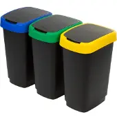 Rotho Cubo De Basura Con Giro 3x25l