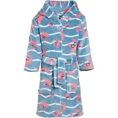Playshoes Albornoz 'Krebs' azul / salmón / blanco