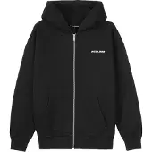 Pegador Sudadera con cremallera 'CLARITA' negro / blanco