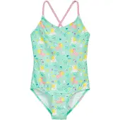 Playshoes Traje de baño 'Einhorn' amarillo / menta / rosa / blanco