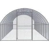 vidaXL - Gallinero para exteriores, 3x10x2 metros, acero galvanizado