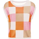 Imily Bela Jersey marrón claro / naranja / rosa claro / blanco