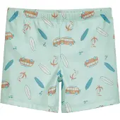 Playshoes Bermudas azul oscuro / marrón / menta / offwhite
