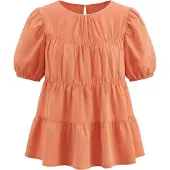 Imily Bela Blusa naranja oscuro