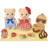 Sylvanian Families Figura De Biscuit Bear Hermana Y Hermano-delicioso Picnic (5852)