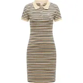 Ragwear Vestido 'Colaro' arena / negro / blanco