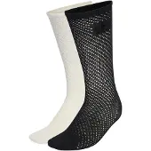 Adidas Originals adidasCALCETINES CLÁSICOS CON GANCHILLO (2 PARES) 40-42 Off White / Black Mujer