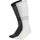 Adidas Originals adidasCALCETINES CLÁSICOS TRANSLÚCIDOS CAÑA ALTA (2 PARES) 34-36 White / Black Unisex