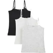 Next Camiseta térmica gris moteado / negro / blanco