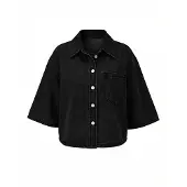 Imily Bela Blusa negro denim