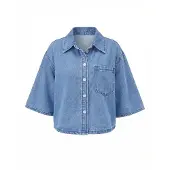 Imily Bela Blusa azul denim