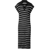 Imily Bela Vestido de punto negro / blanco
