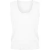 Imily Bela Top de punto blanco