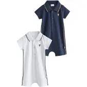Next Pijama entero/body 'Smart Collar' navy / blanco