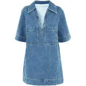 Imily Bela Vestido azul denim