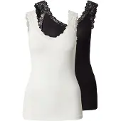 Vero Moda Top 'VMROSA' negro / blanco