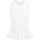 Imily Bela Top de punto blanco